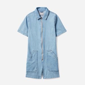 Denim Short Coverall Everlane blue jumpsuit (size 0)